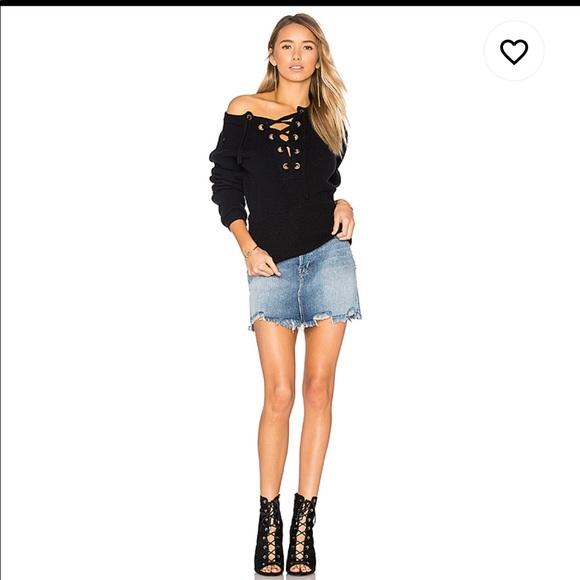 By the way. EVERLY LACE UP SWEATER SOLD OUT - Picture 4 of 8